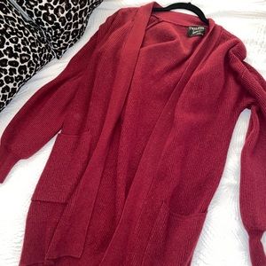 Maroon red king soft cardigan